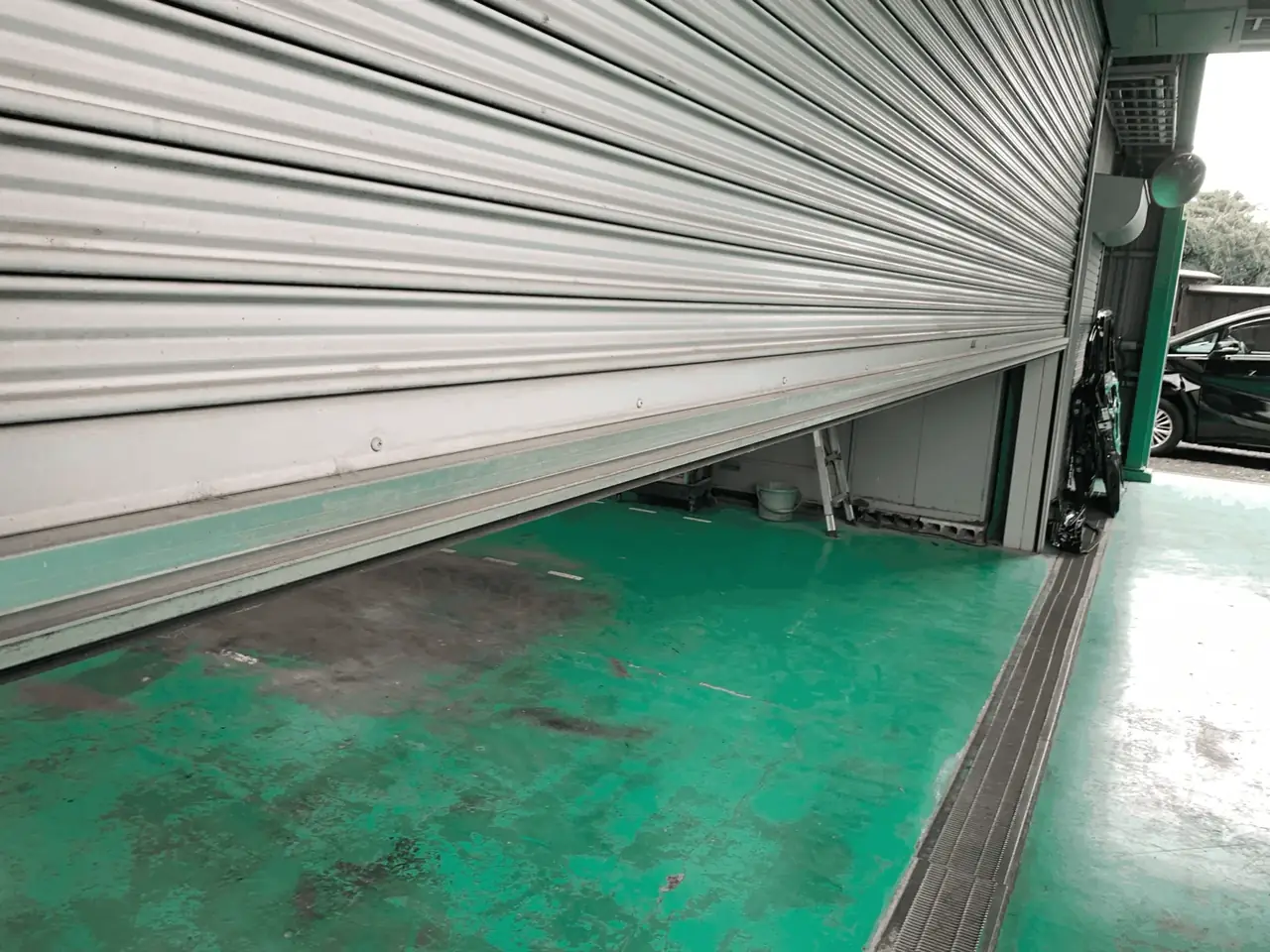 電動シャッター座板交換施工後