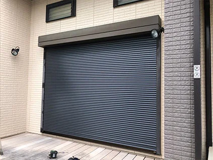 手動シャッターの電動化工事 施工例